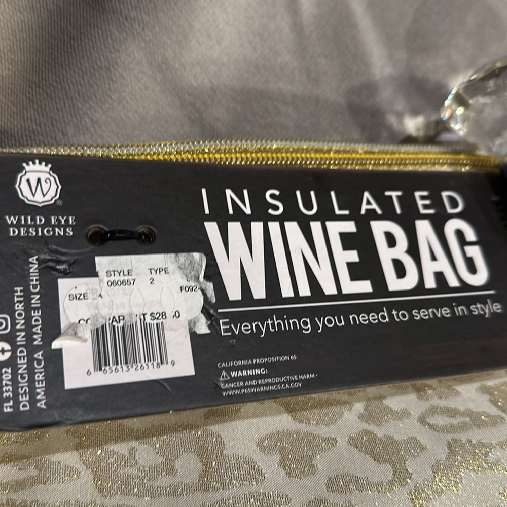 New Wild eye design insulated wine bag - Picture 4 of 5